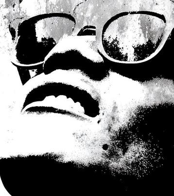 David Law (1967) - Ray Charles (Stencil)
