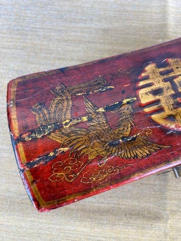Boîte à bijoux - vintage - Bois, Laiton