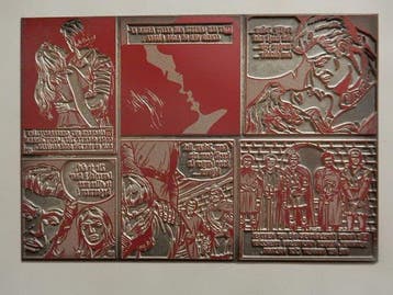 De Rode Ridder - 6 metalen drukplaatjes, Nieuw
