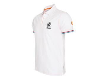 Veiling - Cappuccino Italia Dutch Lion Polo - Wit - XXL, Vêtements | Hommes, T-shirts