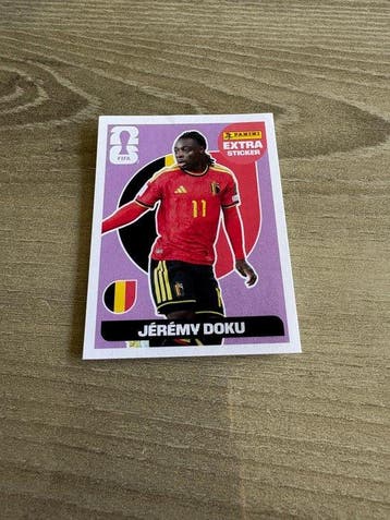 2026 FIFA World Cup 1 Gouden plus 1 Paarse Sticker Extra, Nieuw