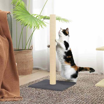 vidaXL Krabpaal 35x35x70 cm donkergrijs, Verzenden