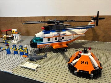 Lego Set - 7738 en 60163 - Ville - Reddingshelikopter met, Nieuw