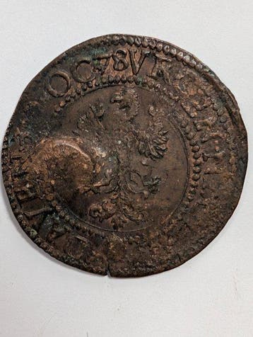 Nederland, Deventer Noodgeld 2 stuiver 1578 (Zonder