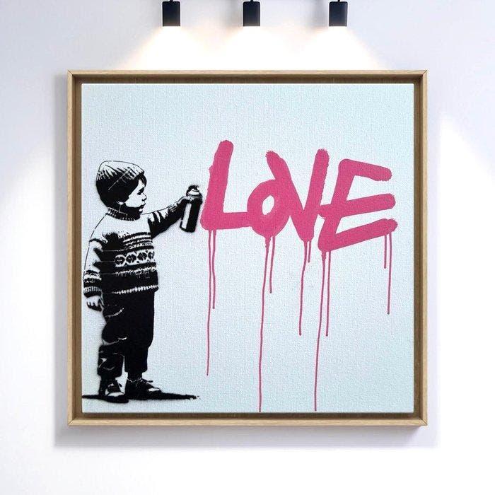 STRINK - DRIP LOVE, Antiquités & Art, Art | Peinture | Moderne
