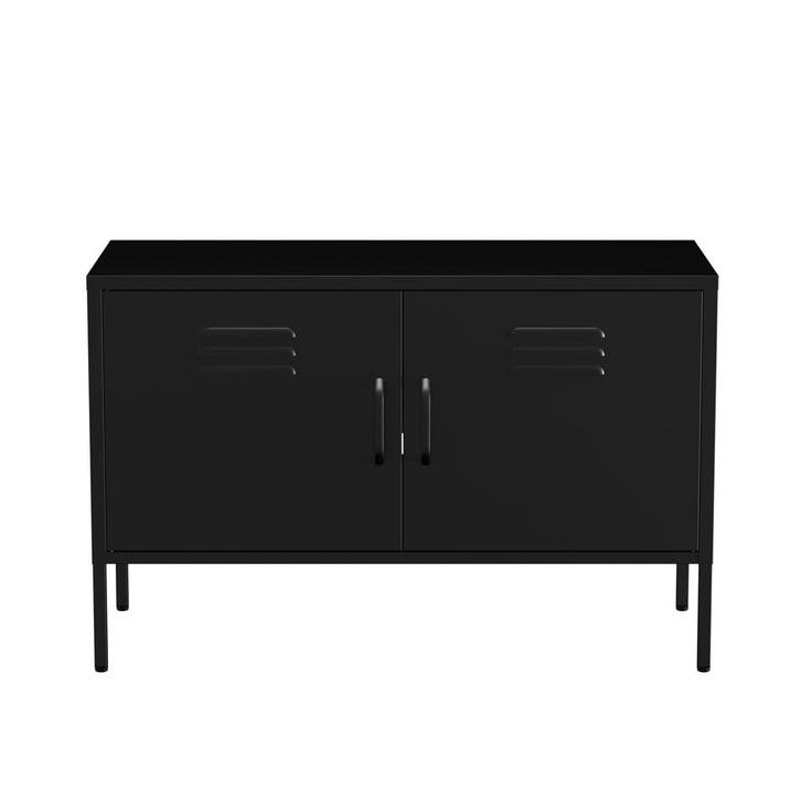 Lendo Online Meuble TV 100x40x65 cm Métal Noir, Huis en Inrichting, Kasten |Televisiemeubels