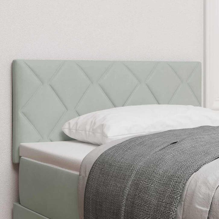 vidaXL Hoofdbord Lichtgrijs 90 cm Fluweel, Huis en Inrichting, Slaapkamer | Bedden, Nieuw, Verzenden
