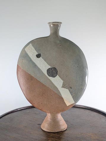 Vase - Poterie - Japon - Kazuo Yagi Vase aplati