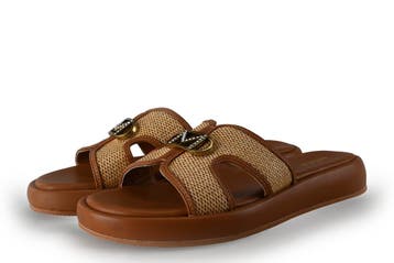 Mexx Muiltjes in maat 42 Beige, Mexx, Verzenden, Beige, Zo goed als nieuw