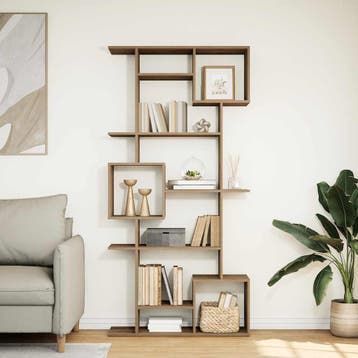 vidaXL Boekenkast 92x29x188 cm bewerkt hout artisanaal, Verzenden, Nieuw
