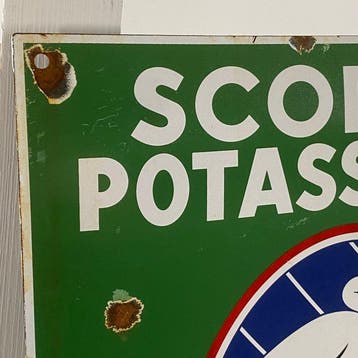 POTASSE DALSACE - Reclamebord - 35x29cm - Gemaakt van dikke, Antiquités & Art