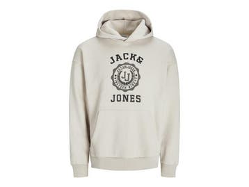 Veiling - Jack &amp; Jones Victo Sweat Hood Moonbeam - L, Vêtements | Hommes