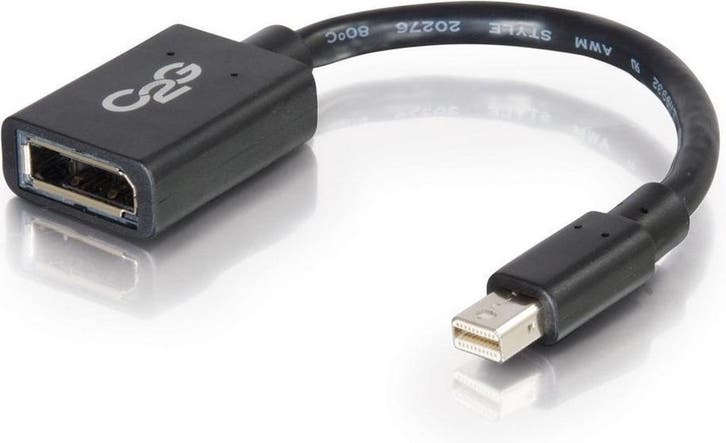 CablesToGo 0.15m Mini DP M / DP F Zwart Nieuw, Audio, Tv en Foto, Audiokabels en Televisiekabels, Minder dan 2 meter, Zo goed als nieuw