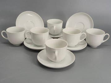 Koffieservies - Arzberg Tassen-Set 12-teilig – Weißes, Antiek en Kunst