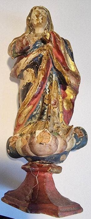 Beeldje, Onze Lieve Vrouw van de Onbevlekte Ontvangenis - 15, Antiek en Kunst
