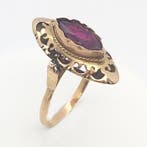 Bague - 18 carats Or jaune - 1.20ct. tw. Rubis, Bijoux, Sacs & Beauté