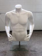 Paspop, Etalagepop Man, B63 x D45 x H83cm, wit