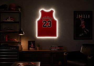 Jordan verlichte jersey - Lichtbord - plexiglas