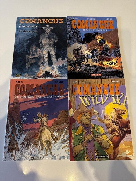 Comanche 1 t/m 15 - complete reeks SC + De gevangene - 16, Livres, BD