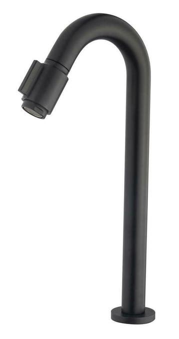 Victoria toiletkraan XL 1/2'' mat zwart, Doe-het-zelf en Bouw, Ophalen of Verzenden, Nieuw