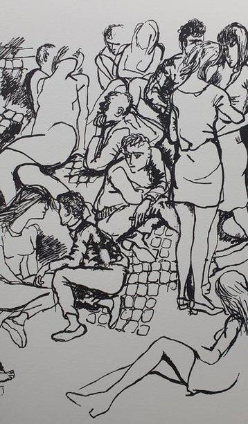 Renato Guttuso (1911-1987) - Figure-scena