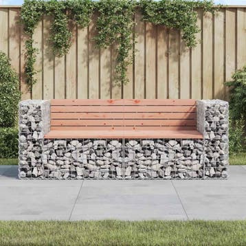 vidaXL Tuinbank schanskorfontwerp 184x71x65,5 cm massief, Verzenden