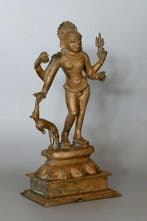 Heer Shiva - Brons - India - 19e- en 20e eeuw, Antiek en Kunst