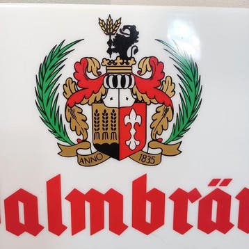 Palmbrau biernaambord - Reclamebord - Polycarbonaat
