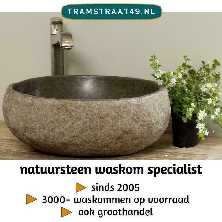 €89,90 kleine waskommen! Natuursteen / riviersteen wasbak, Maison & Meubles, Salle de bain | Meubles de Salle de bain, Enlèvement ou Envoi