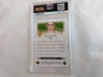 2003/04 Upper Deck SP Authentic Cristiano Ronaldo 67 Graded