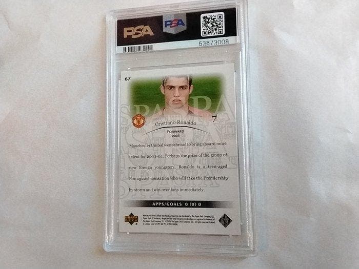 2003/04 Upper Deck SP Authentic Cristiano Ronaldo 67 Graded, Collections, Autocollants