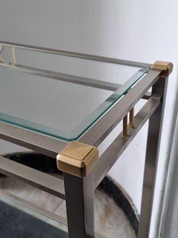 Tafel - Messing - Konsolentafel – messing, roestvrij staal