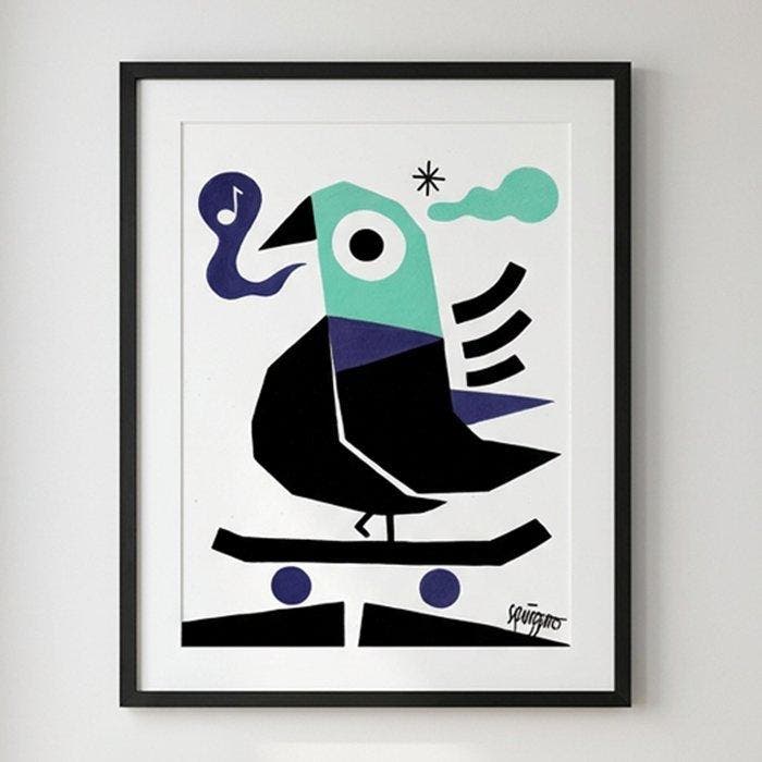 Antony Squizzato - Tony Pigeon (  pro skater), Antiquités & Art, Art | Peinture | Moderne