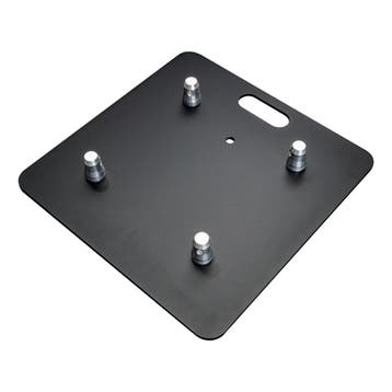 Universele truss baseplate staal  45 x 45 cm - 6mm dik zwart, Muziek en Instrumenten, Verzenden, Nieuw