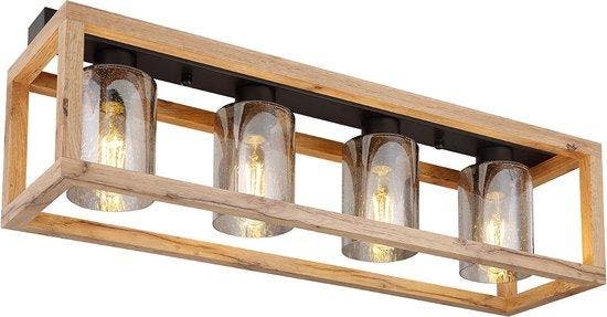 2dekans | Globo plafonniere Pettey - zwart - metaal -, Maison & Meubles, Lampes | Autre, Enlèvement ou Envoi