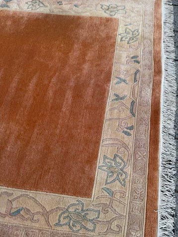 Nepal modern tapijt - gereinigd - handgeknoopt - wol -, Nieuw