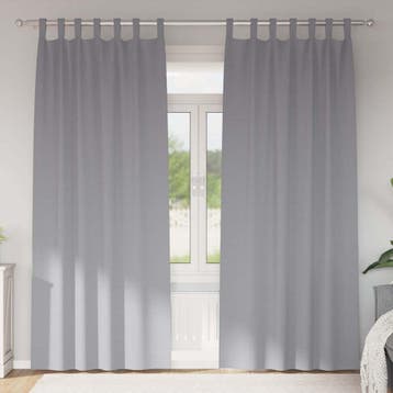 vidaXL Blackout Gordijnen met Ringen 2 st Lichtgrijs 260 x, Verzenden, Nieuw