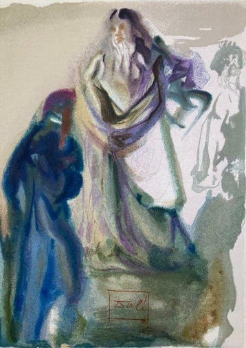 Salvador Dali (1904-1989) - St. Peter and Dante - La Divine, Antiek en Kunst