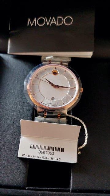 Movado - Elite Automatic NOS Or rose - Heren - 2000-2010, Nieuw