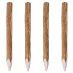 vidaXL Schuttingpalen met punt 4 st 90 cm hazelaarhout, Verzenden