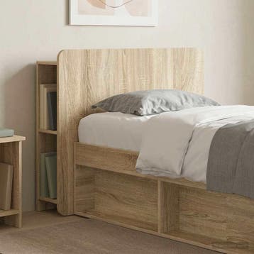 vidaXL Hoofdeinde Kast met opslag Sonoma Eiken Bewerkt hout, Verzenden