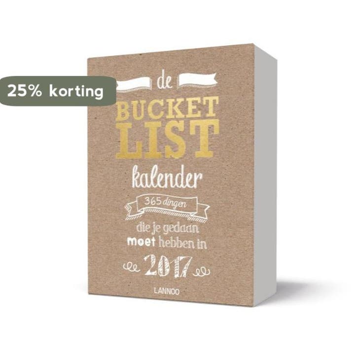 De Bucketlist kalender 2017 / Bucketlist 9789401436076, Livres, Loisirs & Temps libre, Envoi