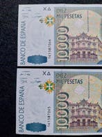Spanje. - 2 x 10 000 Pesetas - 1992 - Consecutive - Pick 166