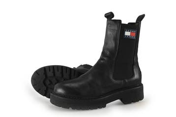 Tommy Jeans Chelsea boots in maat 39 Zwart, Verzenden, Zwart, Overige typen, Gedragen
