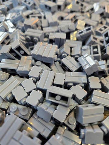 Lego Onderdelen - New Brick Modified 1 x 2 with Masonry, Nieuw