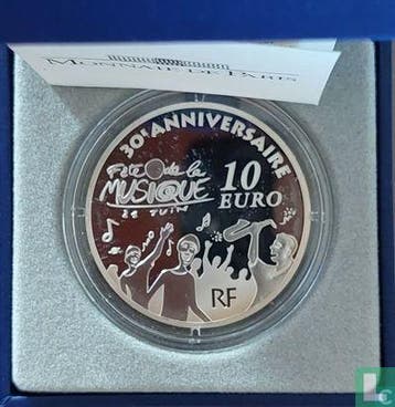 Frankrijk 10 euro 2011 (PROOF) 30th Anniversary of Inter..., Verzenden, Frankrijk, Zilver, 10 euro