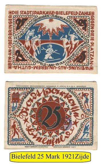 Duitsland. - 5 Banknotes - 1921/1922 - Bielefeld (Zonder