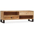 vidaXL Tv-meubel 120x30x40 cm massief mangohout, Huis en Inrichting, Verzenden, Nieuw