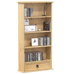vidaXL Cd-kast Corona 52x17,5x103 cm massief grenenhout, Verzenden, Nieuw
