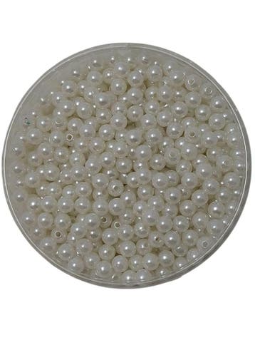 Rijgparels Wit 8 mm WM Pot 300 gram WM 28, Nieuw